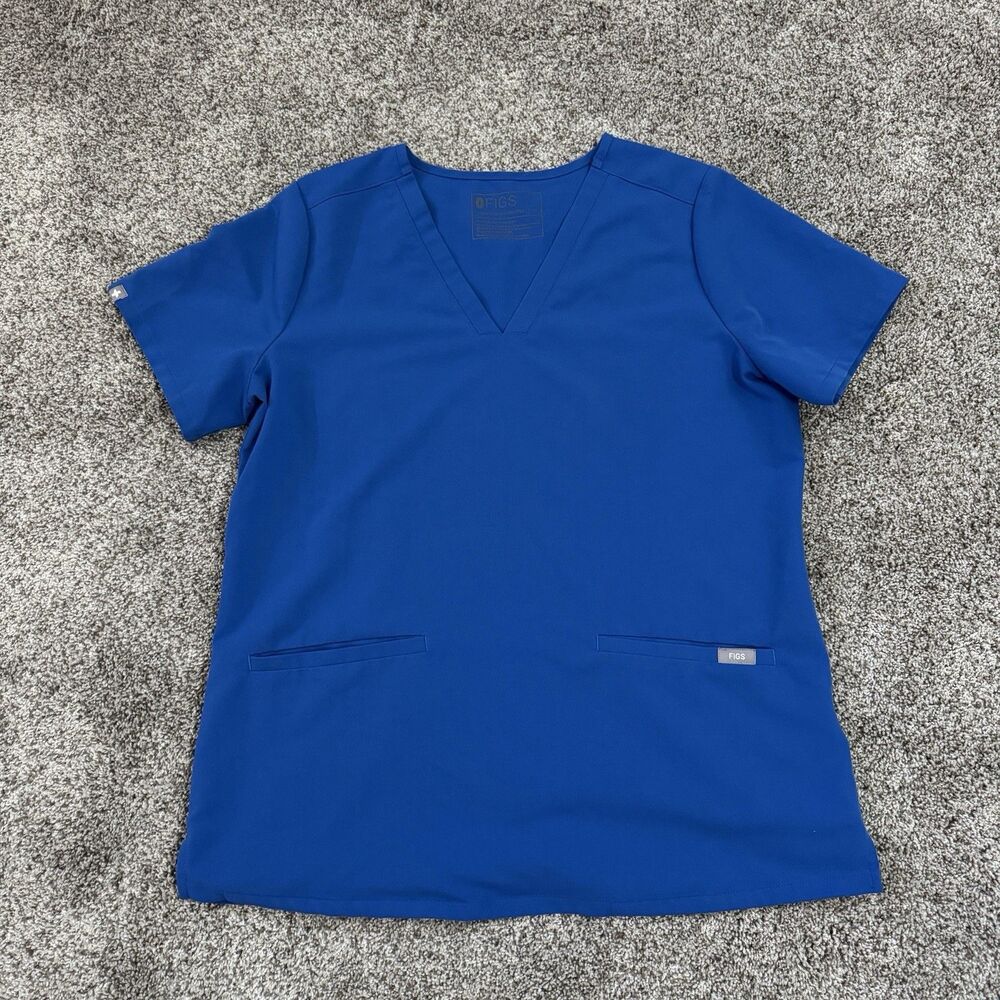 FIGS Casma Scrub Top FW1100 Royal Blue PO 2840 Size Medium NWOT